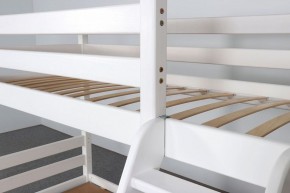 АДЕЛЬ Кровать двухъярусная с наклонной лестницей (белый) в Кудымкаре - kudymkar.mebel-74.com | фото