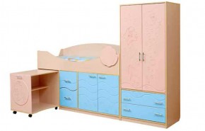 Набор мебели для детской Юниор -12.2 (700*1860) МДФ матовый в Кудымкаре - kudymkar.mebel-74.com | фото