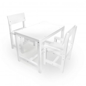 Детский растущий комплект стол и два стула  Я САМ "Лофт" (Белый, Белый) в Кудымкаре - kudymkar.mebel-74.com | фото