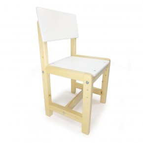 Детский растущий комплект стол и стул  Я САМ "Лофт" (Белый, Сосна) в Кудымкаре - kudymkar.mebel-74.com | фото