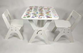 Детский растущий стол-парта и два стула Я САМ "Умка-Дуо" (Алфавит) в Кудымкаре - kudymkar.mebel-74.com | фото