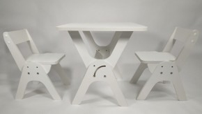 Детский растущий стол-парта и два стула Я САМ "Умка-Дуо" (Белый) в Кудымкаре - kudymkar.mebel-74.com | фото