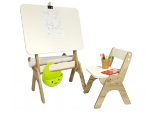 Детский растущий стол-парта и стул Я САМ "Умка" (Дуб/Серый) в Кудымкаре - kudymkar.mebel-74.com | фото