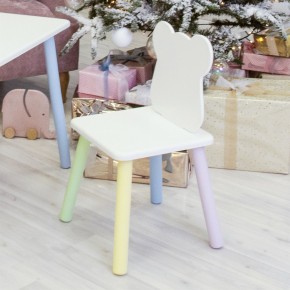 Детский стул Мишутка (Белый/Белый/Цветной) в Кудымкаре - kudymkar.mebel-74.com | фото