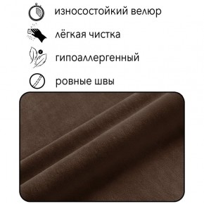 Диван Горизонт Д2-ВК (велюр коричневый) 1200 в Кудымкаре - kudymkar.mebel-74.com | фото
