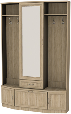 Шкаф для прихожей с зеркалом арт.600 в Кудымкаре - kudymkar.mebel-74.com | фото