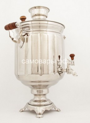 Электрический самовар из латуни на 10 л "Под серебро" в наборе №1 в Кудымкаре - kudymkar.mebel-74.com | фото