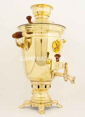 Электрический самовар "Конус с гербом" на 4 литра в Кудымкаре - kudymkar.mebel-74.com | фото