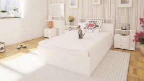 Камелия Кровать 1200, цвет белый, ШхГхВ 123,5х217х78,2 см., сп.м. 1200х2000 мм., без матраса, основание есть в Кудымкаре - kudymkar.mebel-74.com | фото