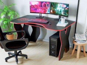 Компьютерный стол КЛ №9.0 (Черный/Красный) в Кудымкаре - kudymkar.mebel-74.com | фото