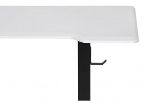 Компьютерный стол Маркос с механизмом подъема 140х80х75 белая шагрень / черный в Кудымкаре - kudymkar.mebel-74.com | фото