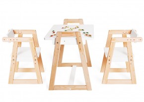 Комплект детской мебели стол и  два стула Я САМ "Лофт-Дуо" (Белый) в Кудымкаре - kudymkar.mebel-74.com | фото