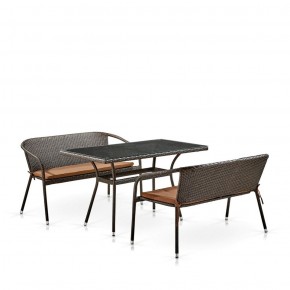 Комплект мебели из иск. ротанга T286A/S139A-W53 Brown в Кудымкаре - kudymkar.mebel-74.com | фото