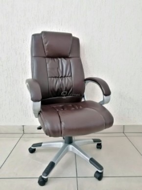 Кресло Barneo K-6 для руководителя (коричневая экокожа) в Кудымкаре - kudymkar.mebel-74.com | фото