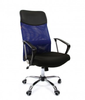 Кресло для руководителя CHAIRMAN 610 N (15-21 черный/сетка синий) в Кудымкаре - kudymkar.mebel-74.com | фото