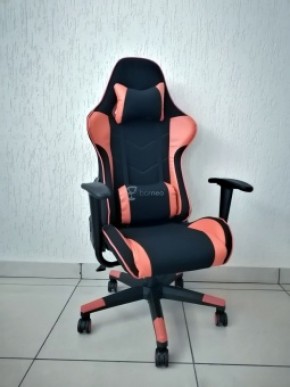Кресло геймерское Barneo K-50 (черная сетка оранжевые вставки) в Кудымкаре - kudymkar.mebel-74.com | фото