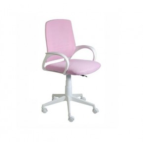 Кресло Ирис White сетка/ткань розовая в Кудымкаре - kudymkar.mebel-74.com | фото