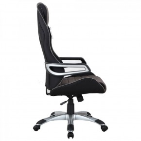 Кресло компьютерное BRABIX Techno GM-002 (ткань) черное/серое, вставки белые (531815) в Кудымкаре - kudymkar.mebel-74.com | фото