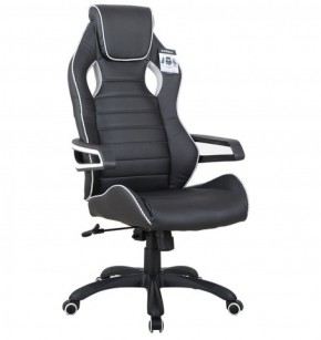Кресло компьютерное BRABIX Techno Pro GM-003 (экокожа черное/серое, вставки серые) 531814 в Кудымкаре - kudymkar.mebel-74.com | фото