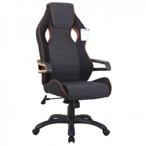 Кресло компьютерное BRABIX Techno Pro GM-003 (ткань черное/серое, вставки оранжевые) 531813 в Кудымкаре - kudymkar.mebel-74.com | фото