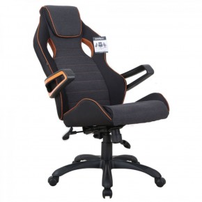 Кресло компьютерное BRABIX Techno Pro GM-003 (ткань черное/серое, вставки оранжевые) 531813 в Кудымкаре - kudymkar.mebel-74.com | фото