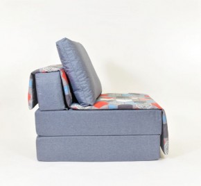 Кресло-кровать бескаркасное Харви (серый-геометрия слейт) в Кудымкаре - kudymkar.mebel-74.com | фото
