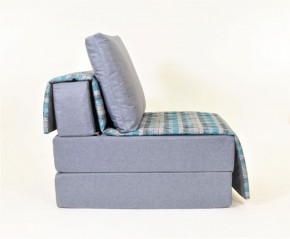 Кресло-кровать бескаркасное Харви (серый-квадро азур) в Кудымкаре - kudymkar.mebel-74.com | фото