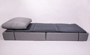 Кресло-кровать-пуф бескаркасное Прайм (мехико серый-графит) в Кудымкаре - kudymkar.mebel-74.com | фото
