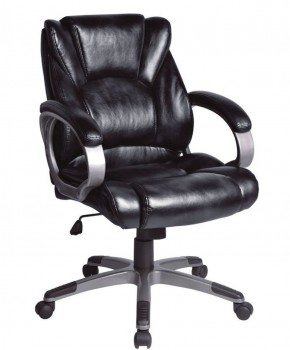 Кресло офисное BRABIX "Eldorado EX-504", экокожа, черное, 530874 в Кудымкаре - kudymkar.mebel-74.com | фото