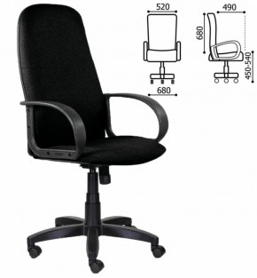 Кресло офисное BRABIX "Praktik EX-279" (ткань/кожзам, черное) 532017 в Кудымкаре - kudymkar.mebel-74.com | фото
