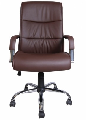 Кресло офисное BRABIX "Space EX-508" (экокожа, хром, коричневое) 531164 в Кудымкаре - kudymkar.mebel-74.com | фото