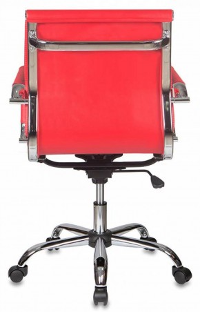 Кресло руководителя Бюрократ CH-993-LOW/RED красный в Кудымкаре - kudymkar.mebel-74.com | фото