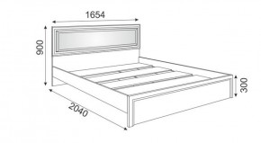Кровать 1.6 М09 с мягкой спинкой и настилом Беатрис (Орех гепланкт) в Кудымкаре - kudymkar.mebel-74.com | фото