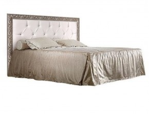 Кровать 2-х спальная (1,4 м) Тиффани штрих-лак/серебро с мягким изголовьем (ТФКР140-2) в Кудымкаре - kudymkar.mebel-74.com | фото