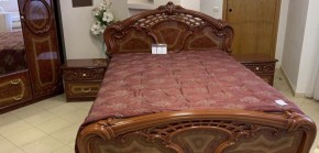 Кровать 2-х спальная 1400*2000 Роза, без основания (01.114) орех в Кудымкаре - kudymkar.mebel-74.com | фото