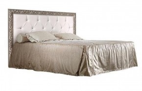 Кровать 2-х спальная(1,6 м)Тиффани Premium черная/серебро с мягким элементом со стразами с подъемным механизмом (ТФКР-2[3][7](П) в Кудымкаре - kudymkar.mebel-74.com | фото