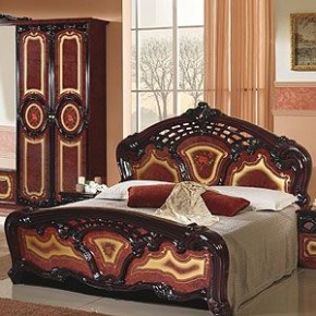 Кровать 2-х спальная 1800*2000 Роза, без основания (01.118) могано в Кудымкаре - kudymkar.mebel-74.com | фото