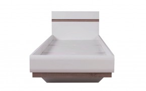 Кровать 90/TYP 90, LINATE ,цвет белый/сонома трюфель в Кудымкаре - kudymkar.mebel-74.com | фото