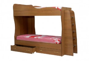 Кровать детская 2-х ярусная Юниор-1 (800*2000) ЛДСП в Кудымкаре - kudymkar.mebel-74.com | фото