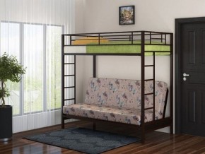 Кровать двухъярусная с диваном "Мадлен" (Коричневый/Бежевый) в Кудымкаре - kudymkar.mebel-74.com | фото