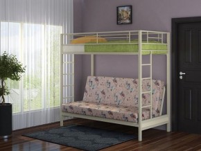 Кровать двухъярусная с диваном "Мадлен" (Слоновая кость/Серый) в Кудымкаре - kudymkar.mebel-74.com | фото