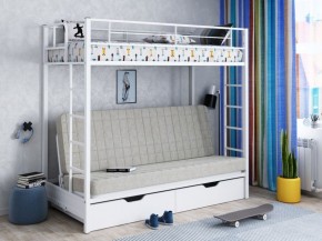 Кровать двухъярусная с диваном "Мадлен-ЯЯ" с ящиками в Кудымкаре - kudymkar.mebel-74.com | фото