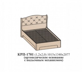 Кровать ЭЙМИ с подъемным механизмом КРП-1701 (1200х2000) Венге/патина серебро в Кудымкаре - kudymkar.mebel-74.com | фото
