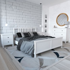 Кровать Ф-156.02 двухспальная 160х200 из массива сосны, цвет белый в Кудымкаре - kudymkar.mebel-74.com | фото