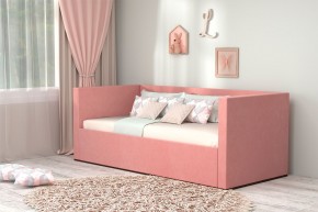 Кровать с ПМ (арт.030) (с/м 900*2000мм) (б/матр), ткань розовая в Кудымкаре - kudymkar.mebel-74.com | фото