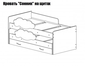 Кровать выкатная Соник (800*1900) в Кудымкаре - kudymkar.mebel-74.com | фото