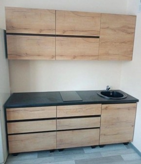 Кухонный гарнитур "Лофт" 2.0 м (венге/крафт) в Кудымкаре - kudymkar.mebel-74.com | фото