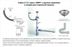 Мойка кухонная ULGRAN U-101 (500) в Кудымкаре - kudymkar.mebel-74.com | фото