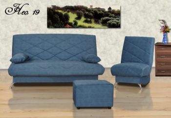 Комплект мягкой мебели НЕО 19 (3+1+ Пуф) в Кудымкаре - kudymkar.mebel-74.com | фото