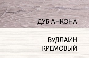 Шкаф 1D, OLIVIA, цвет вудлайн крем/дуб анкона в Кудымкаре - kudymkar.mebel-74.com | фото